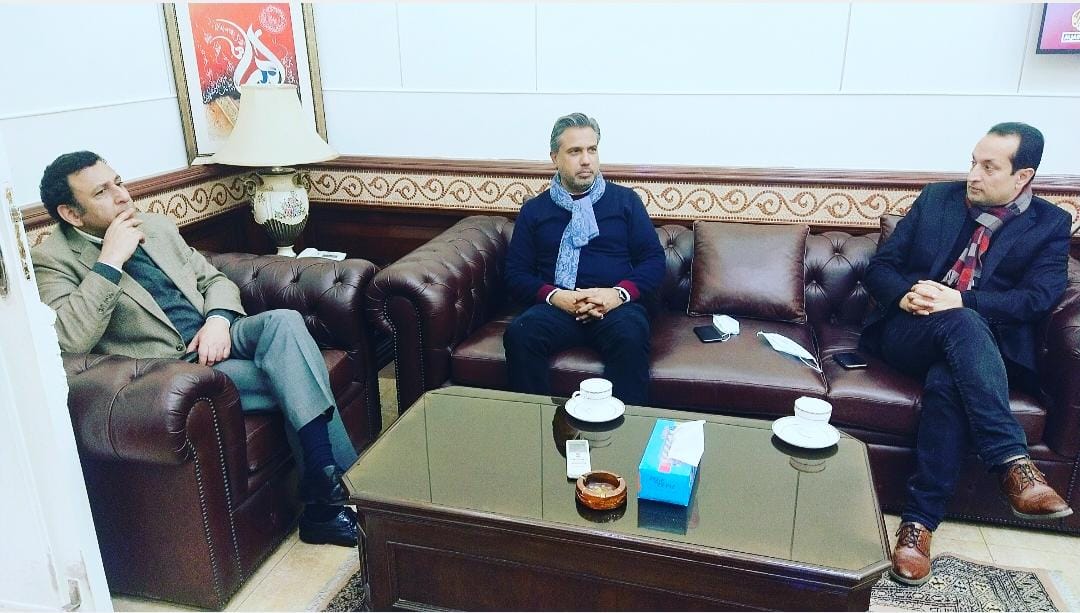 Mr. Qaiser Iqbal Baryar, President Sialkot Chamber met the Provincial Secretary Communication & Works on January 21, 2021. Various matters of mutual interest came into discussion.