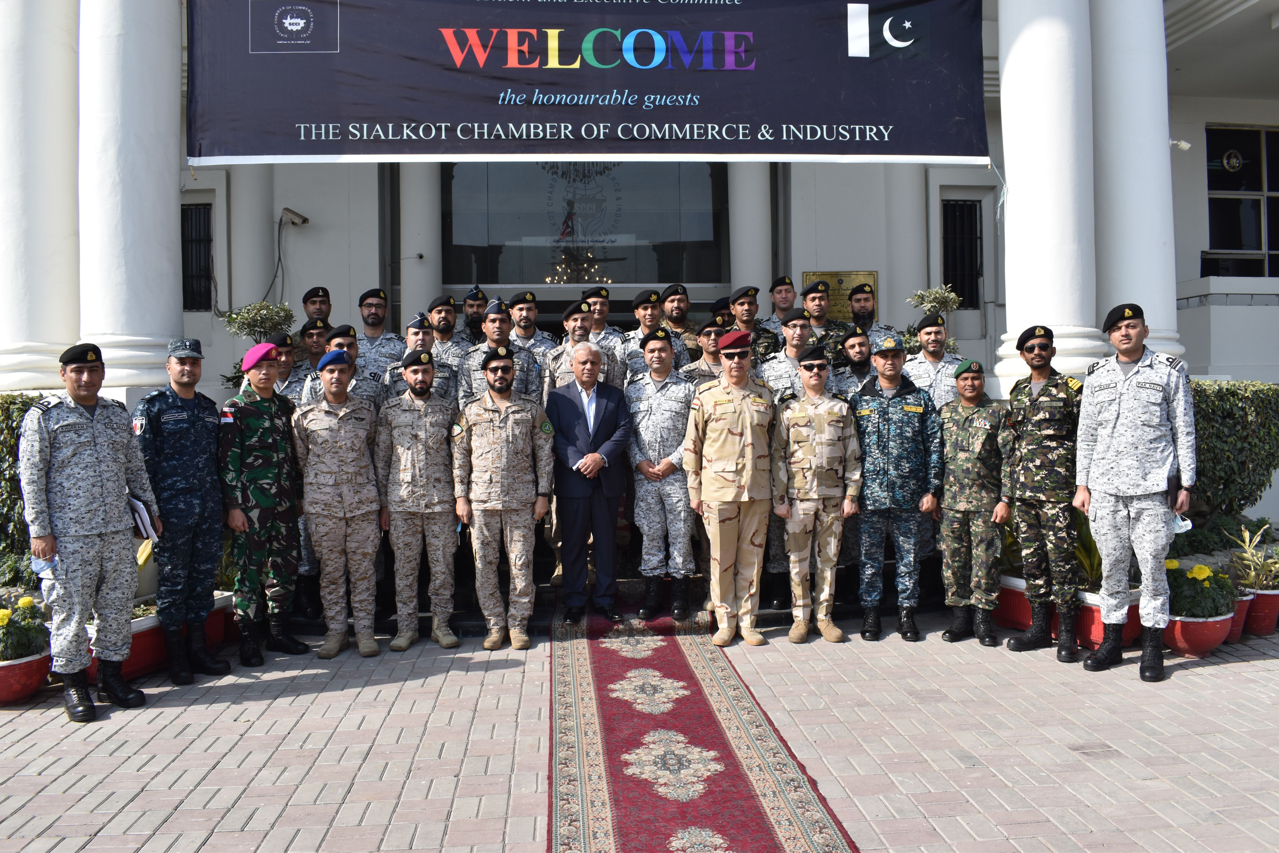 Visit of 50th PN Staff Course from Pakistan Navy War College Lahore at SCCI 02.02.2021