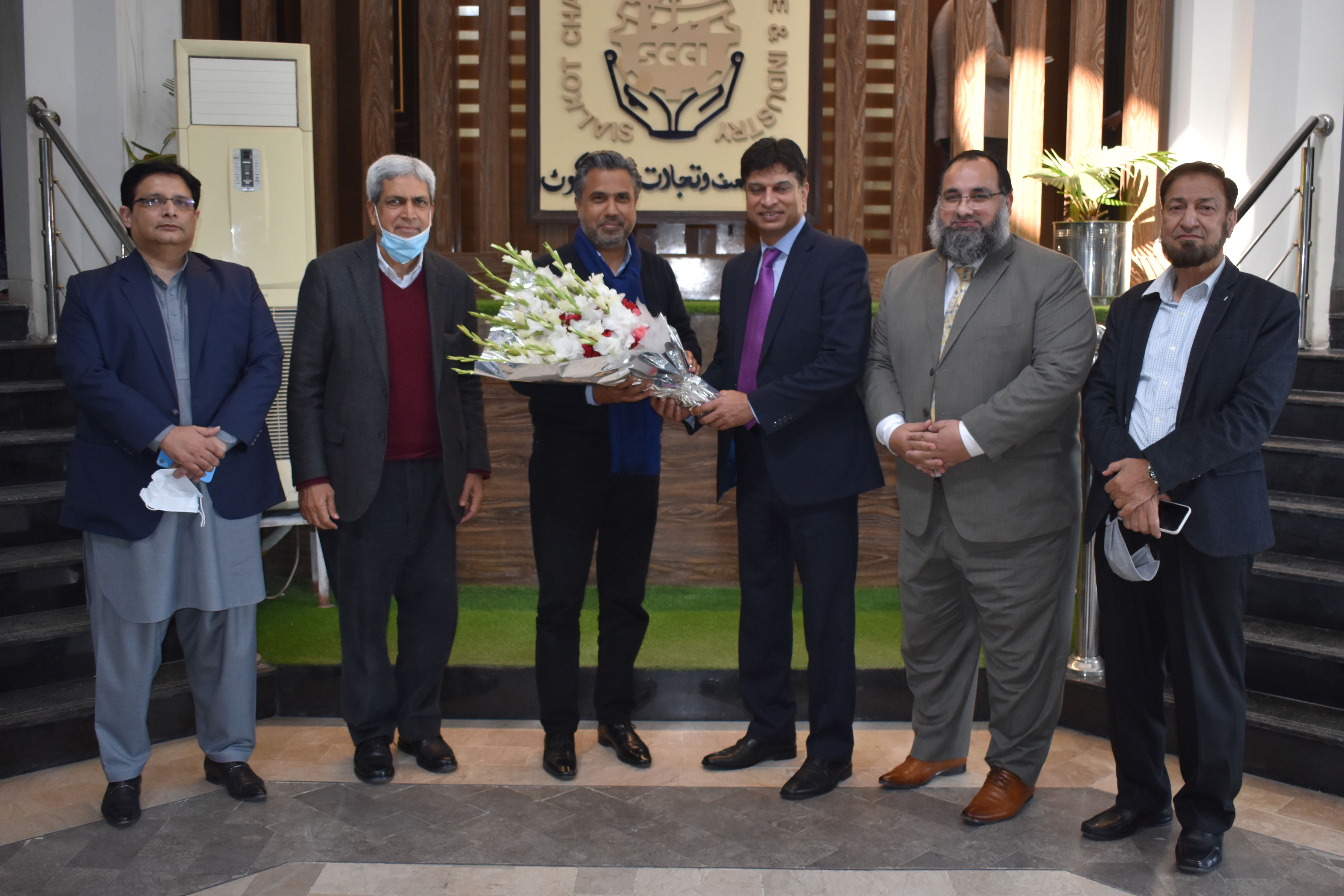 Visit of CEO SMEDA at SCCI on Feb 10, 2021