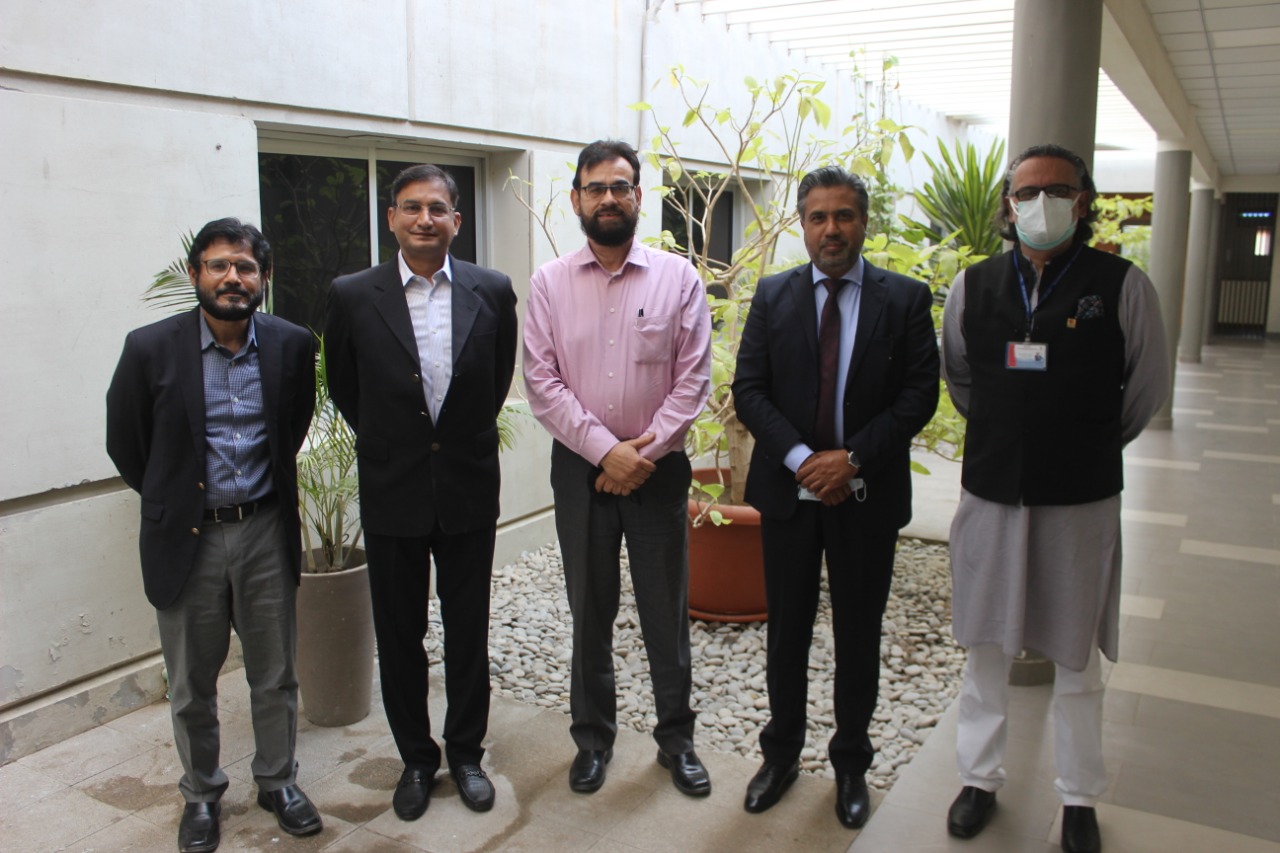 Mr Qaisar Iqbal Baryar, President, called on Mr Abdul Bari, CEO, Indus Hospital Karachi for a meeting to discuss issues of mutual interest on February 02, 2021.