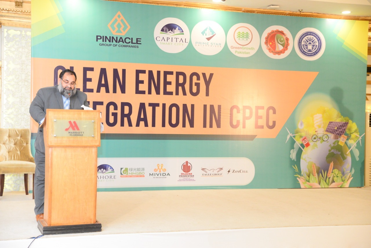 Mr. Khurram Aslam,SVP,SCCI and Mr. Ansar Aziz Puri,VP,SCCI attended a seminar on “Clean energy integration in CPEC”, organized by Pinnacle Management company in collaboration with Green Growth Pakistan and NUST at Islamabad on February 25,2021.