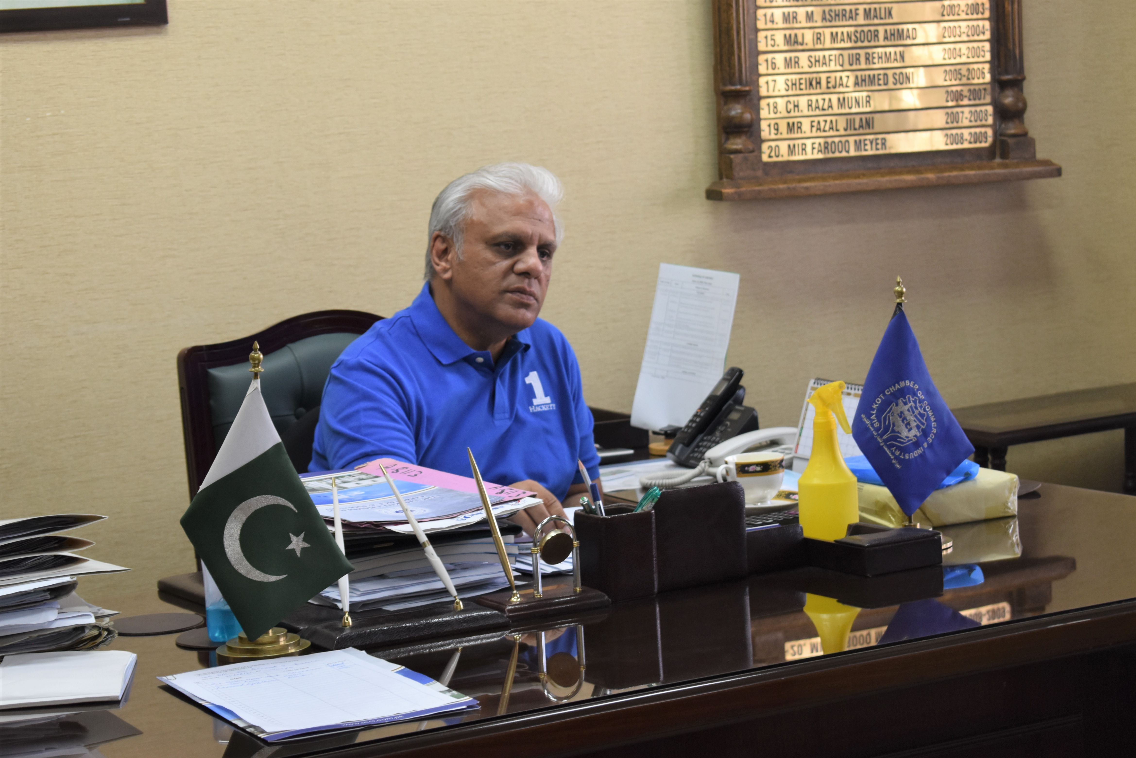 On June 24, 2021, Mr. Ansar Aziz Puri, Vice President, SCCI chaired a meeting of Departmental Committee on Accounts and Finance to discuss the Monthly Accounts for the month of May 2021.   Mr. Malik Naseer Ahmed, Chairman, SCCI Departmental Committee on Accounts & Finance and other senior members of Committee also participated in the discussion.