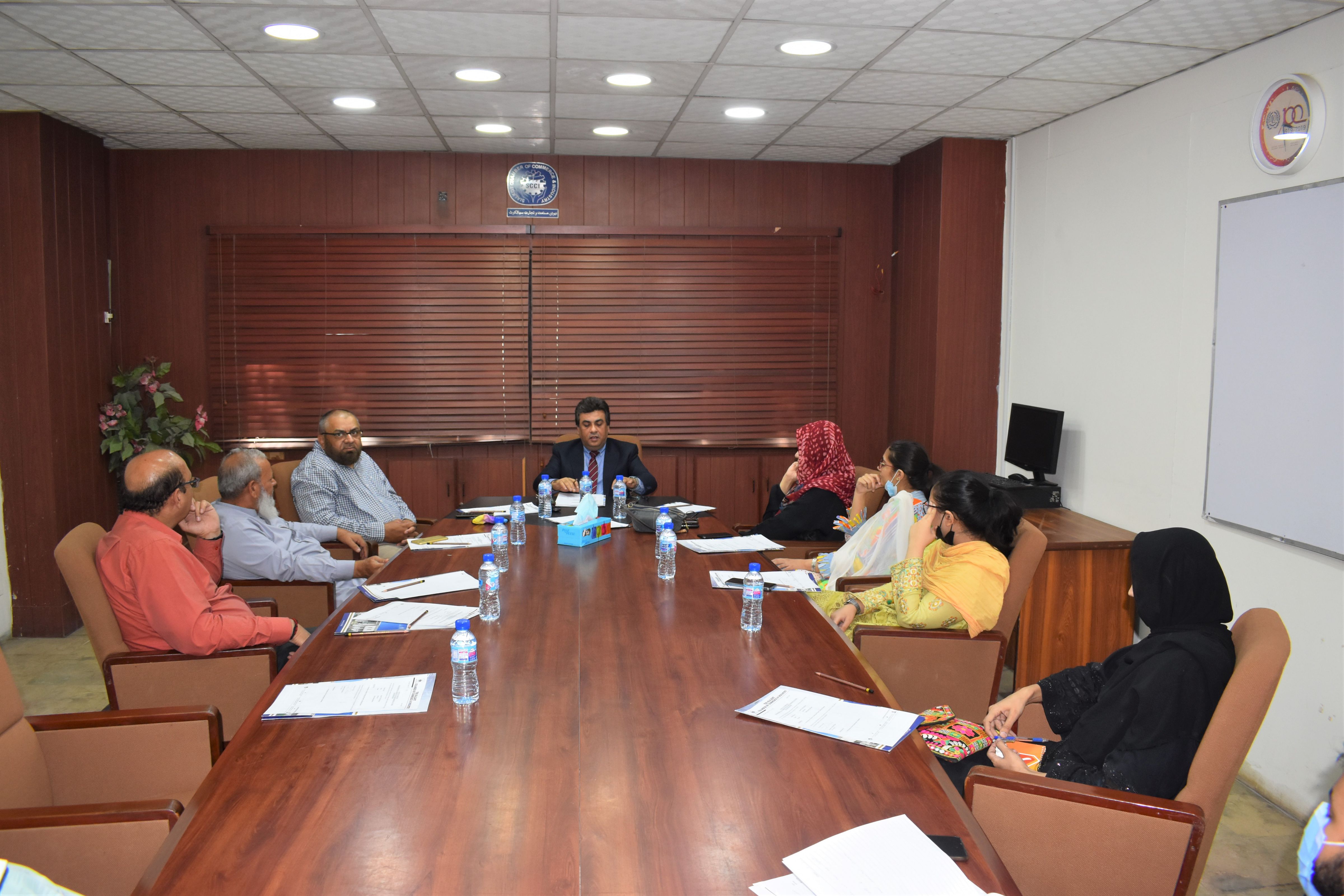 On June 25, 2021, A meeting of Departmental Committee on SME/Training was held at SCCI to have discussion on Amazon Training and Export Coaching Program.