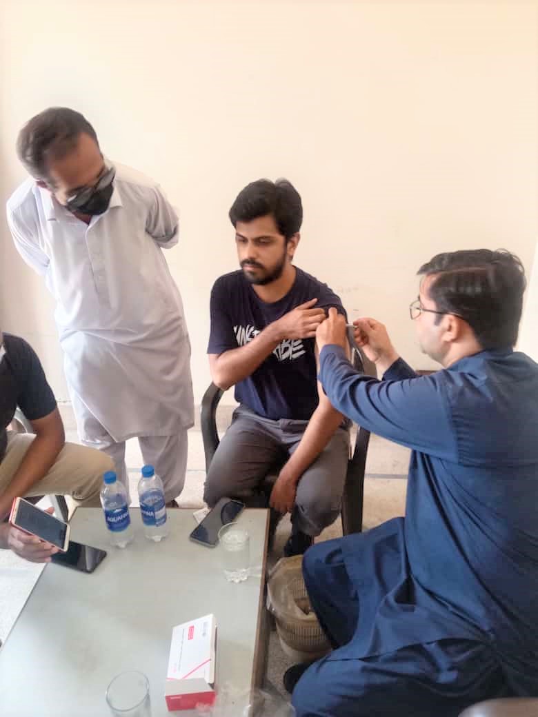 A few glimpses from COVID-19 Mobile Vaccination Drive wherein, health workers vaccinated the Laborers within their factories.