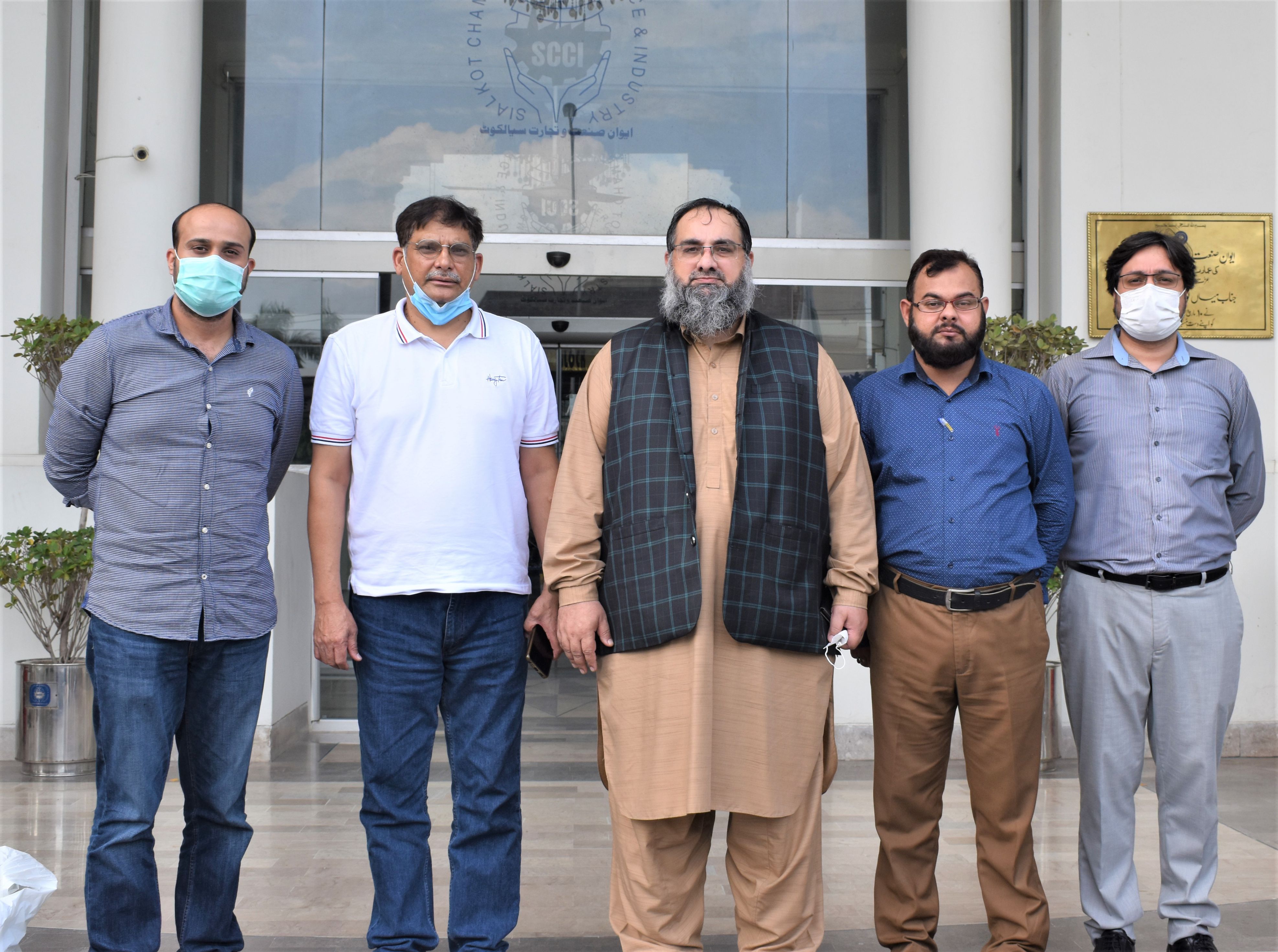 On September 9, 2021, Mr. Khuram Aslam, Senior Vice President and Mr. Ansar Aziz Puri, Vice President, Sialkot Chamber of Commerce & Industry had a meeting with Dr. Afzal Bhalli District Health Officer, Sialkot, to have a discussion on the initiation of a Counter of Booster shots at SCCI. It may be informed that the facility of Booster shots will be available to members that are planning to travel abroad. The health Office Sialkot has informed as per as NCOC guidelines that only those who have taken (1st or 2nd dose) of Chinese Vaccines (1 month elapsed already) can take the booster shot subject to provision of the following documents: 1. PAID CHALLAN (TO PAID WITHIN NBP OF WORTH 1270/- PKR, ENCLOSED).  2. 1 COPY OF CNIC.  3. 1 COPY OF PASSPORT WITH VISA PAGE, IF AVAILABLE.  The interest members who are willing to take booster shots may submit the required documents and fill their details to E-Form of SCCI that will be provided shortly.