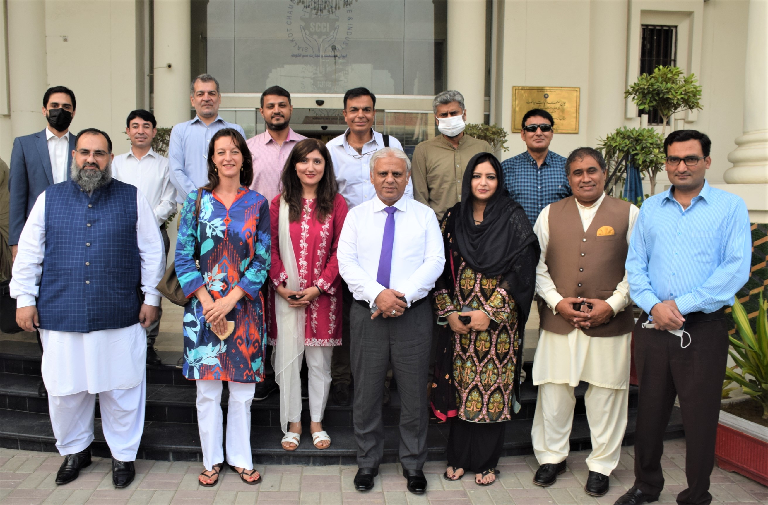 On September 30, 2021, A Delegation of Department for International Development, UK led by Ms. Bianca Jinga, Head Governance Reform and Institutions Team, British High Commission visited Sialkot Chamber of Commerce & Industry.