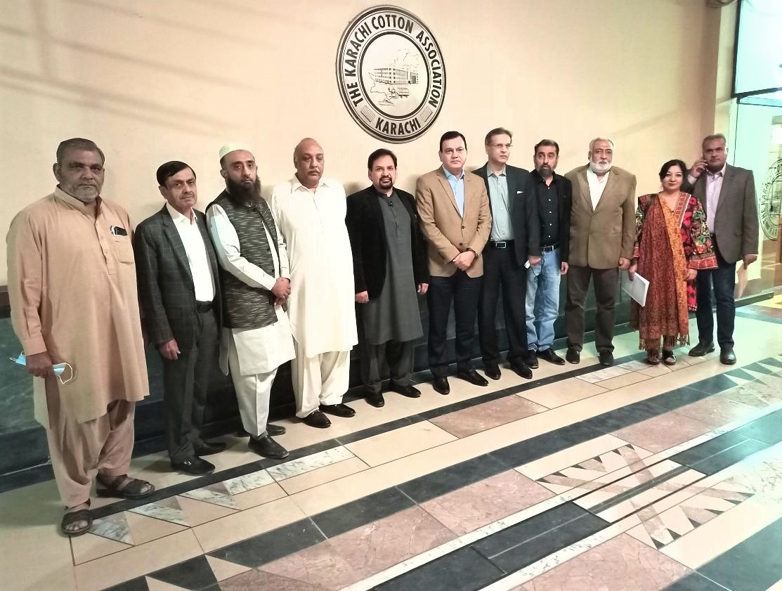 Dr. Nauman Idrees Butt, Presidential Candidate of Federation of Pakistan Chambers of Commerce & Industry and Leadership of United Business Group in a meeting With Karachi Cotton Association.  Vote & Support United Business Group!