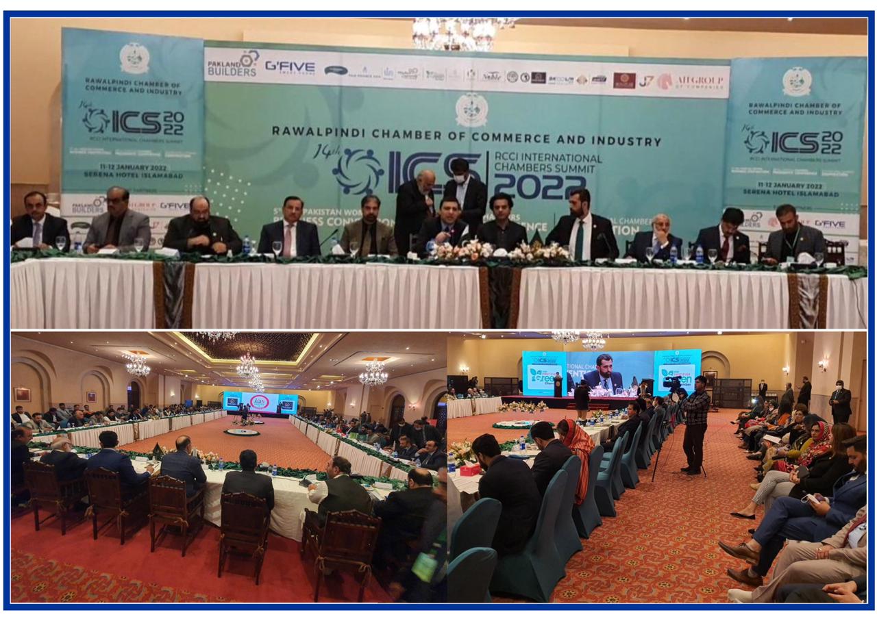 On January 12, 2022, Sheikh Zohaib Raffique Sethi, Senior Vice President Sialkot Chamber of Commerce & Industry attended the “International Chamber Summit 2022” hosted by Rawalpindi Chamber of Commerce at Islamabad. Sheikh Zohaib Raffique Sethi had a meeting with Mr. Imran Khan, Prime Minister of Pakistan. Wherein, He highlighted various issues faced by Exporters of Sialkot and requested PM Imran Khan to take important initiatives regarding Ease of doing business for SME sector businesses. Sheikh Zohaib Raffique Sethi also had a meeting with Mr. Abdul Razzak Dawood, Advisor to PM on Commerce & Investment and Ambassadors of prominent countries including Germany, France and Sweden.