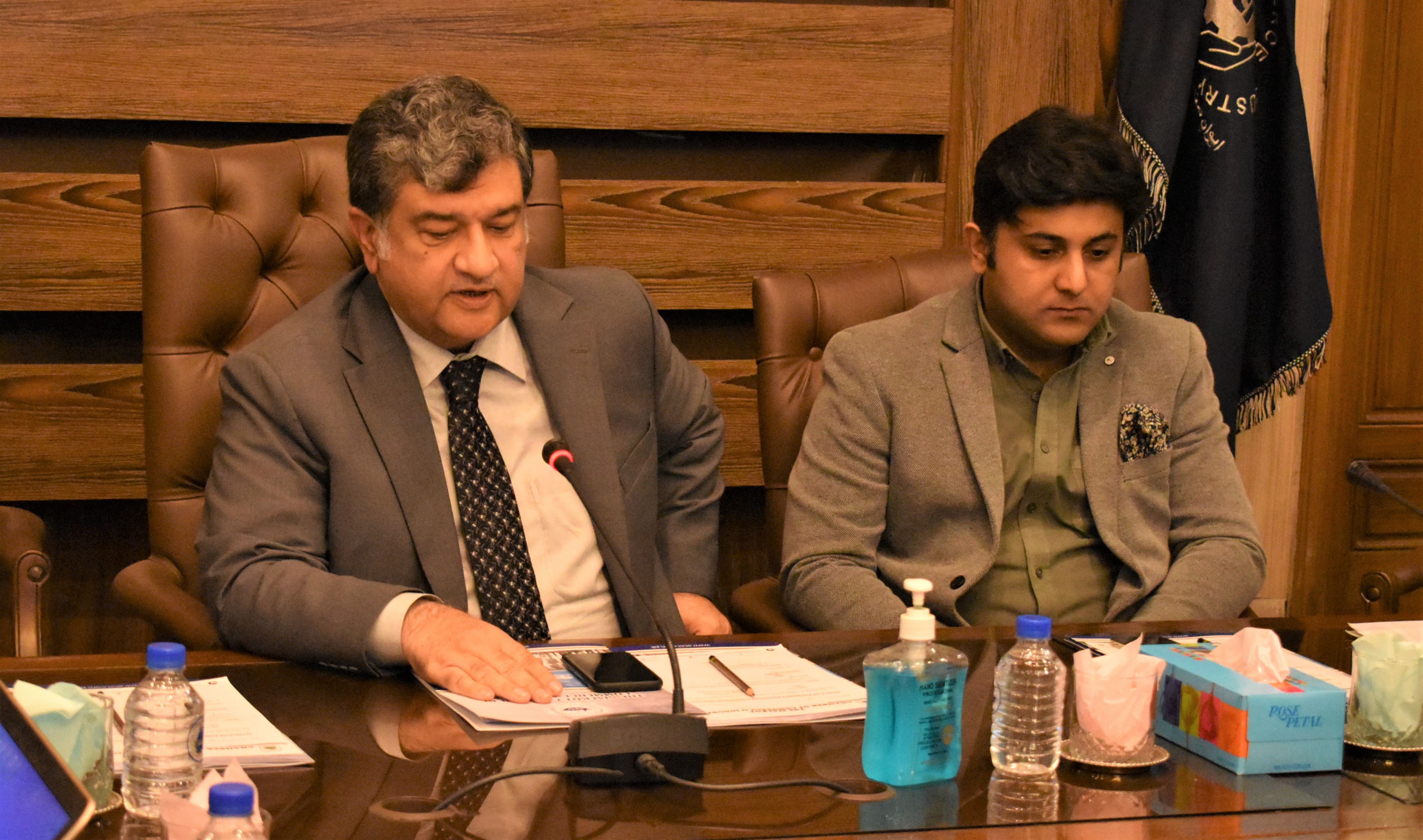 Mian Imran Akbar, President Sialkot Chamber of Commerce & Industry convened an Emergent Executive Committee Meeting on January 20, 2022.