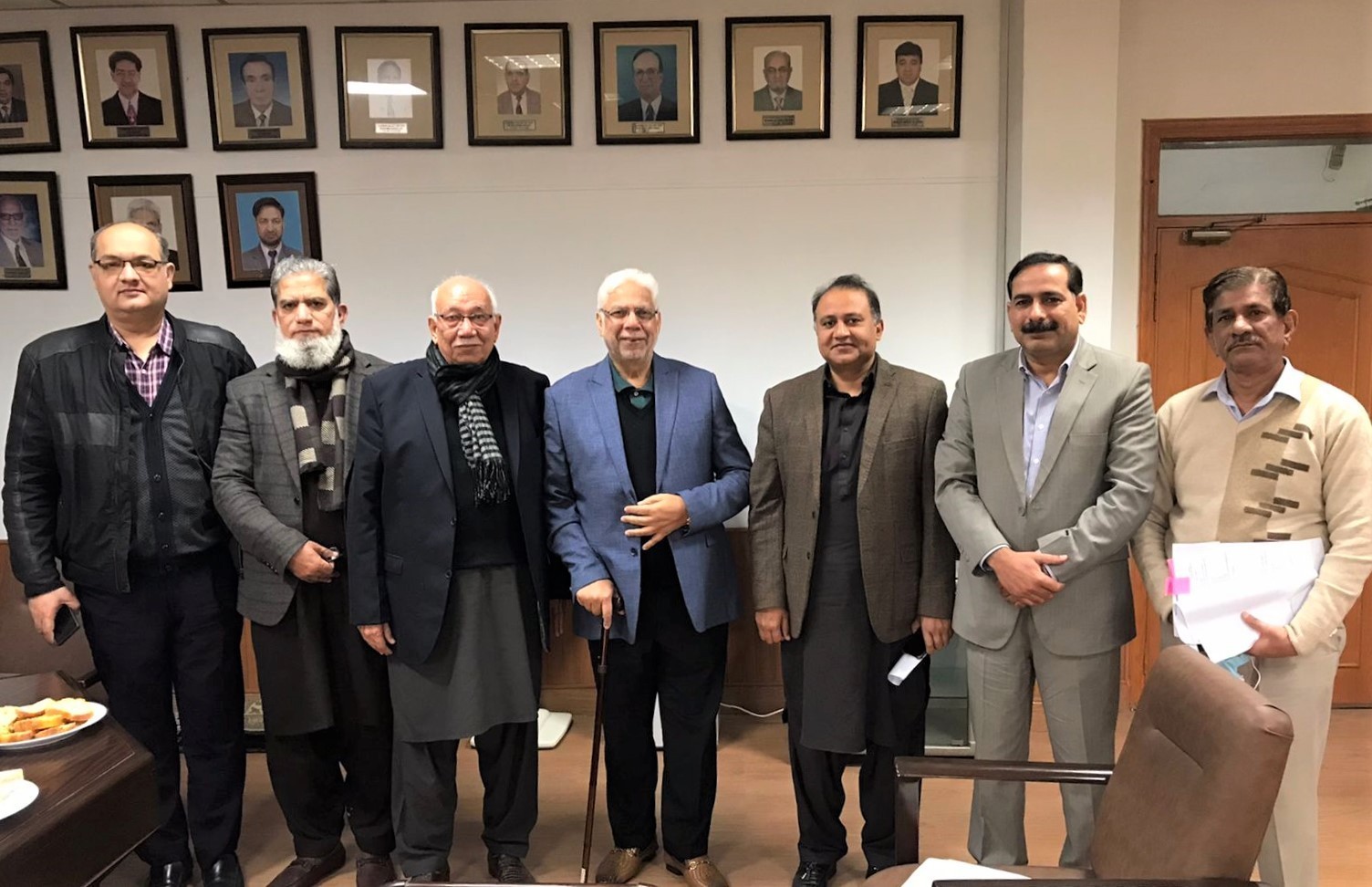 On January 6, 2022, A delegation of Sialkot Chamber of Commerce & Industry led by Mr. Tahir Majid Kapur, Chairman SCCI Departmental Committee on Dry port Shipping/Airport/Railway/Transportation had a meeting with Mr. Navid Iqbal Sheikh, Chairman Sialkot Dryport Trust to discuss the issues of Exporters relating to Cargo Theft and SDPT Bills/Charges. Mr. Navid Iqbal Sheikh assured the delegation regarding the early resolution of these matters.