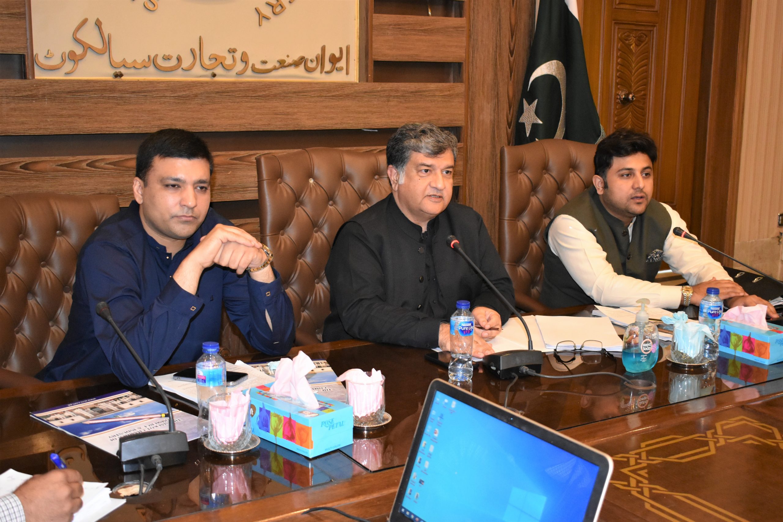 Mian Imran Akbar, President, Sialkot Chamber of Commerce & Industry chaired the meeting of the SCCI Executive Committee Members on June 30, 2022.