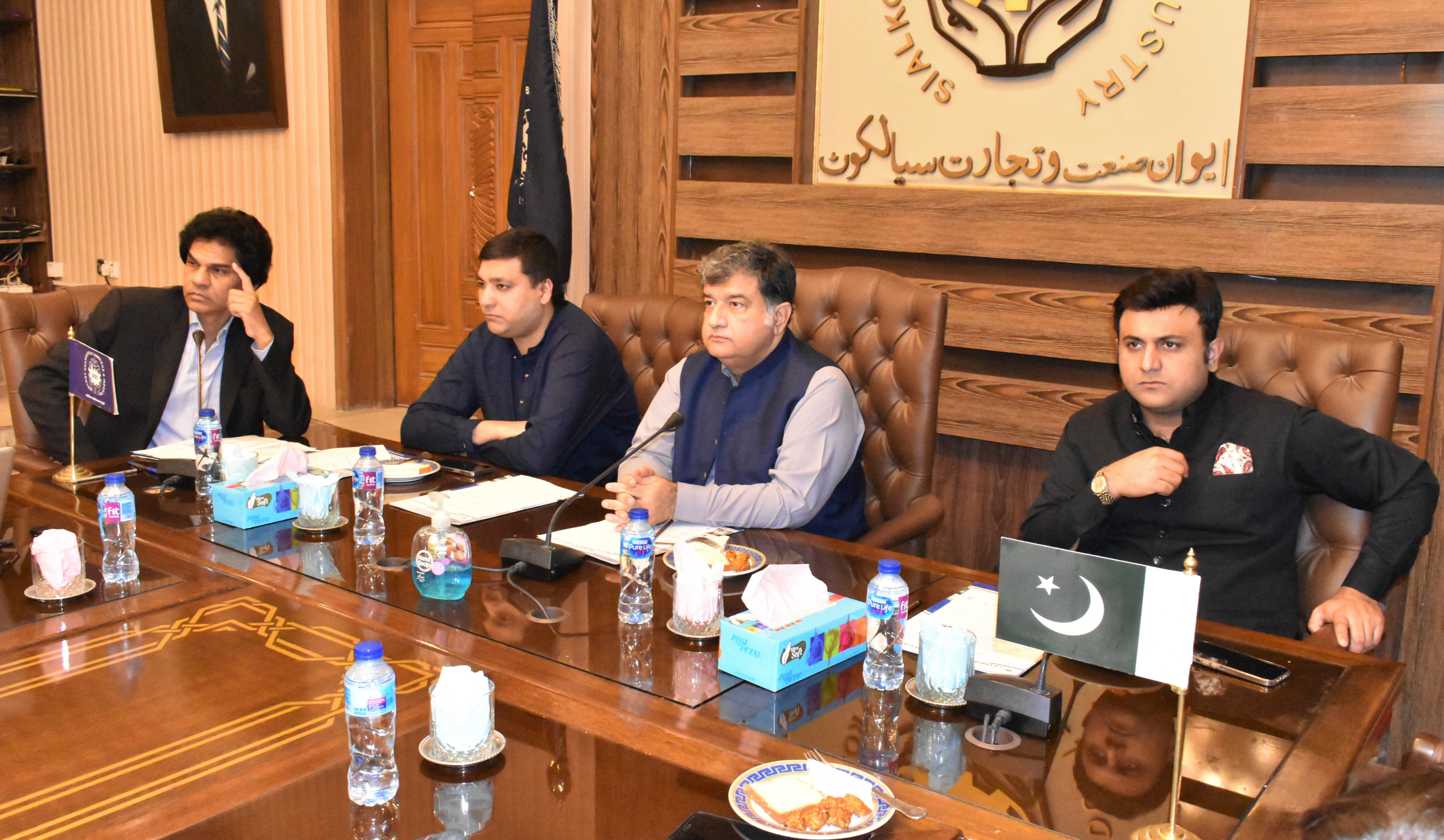 Mian Imran Akbar, President, Sialkot Chamber chaired a meeting of the Executive Committee SCCI on July 15, 2022.  The meeting was held to discuss the matters related to SCCI’s Election for the year 2022-2023.