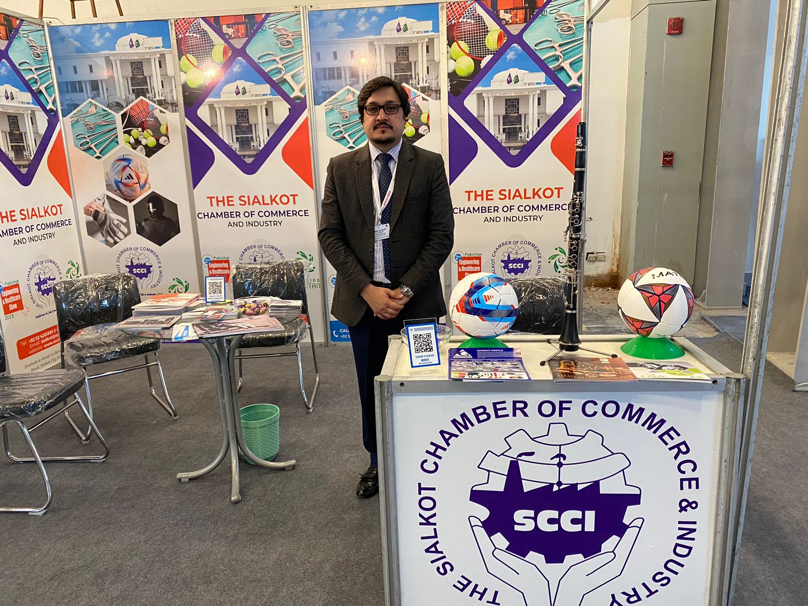 SCCI Stall at Engineering and Healthcare Expo 2023, organized by TDAP at Lahore Expo Center.