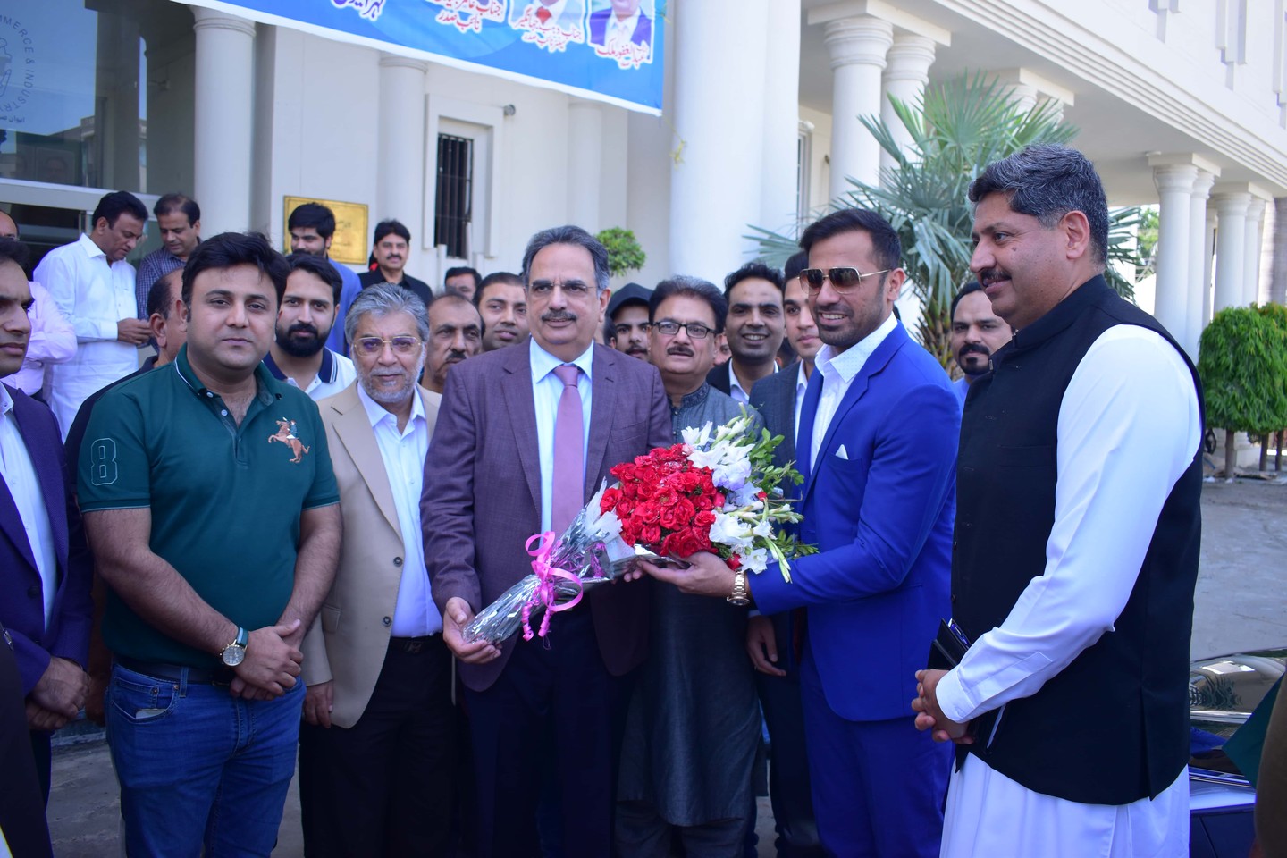 On May 25, 2023, Mr. Abdul Ghafoor Malik, President of Sialkot Chamber of Commerce & Industry, welcomed Mr. Wahab Riaz, Advisor to Chief Minister Punjab on Youth Affairs and Sports Department, along with Dr. Aasif Tufail, Director General Sports Punjab, and Syed Umair Hassan, Director Youth Affairs. They visited the Sialkot Chamber where various discussions took place. Mr. Abdul Ghafoor Malik expressed gratitude to Mr. Wahab Riaz for approving funds to complete the High-Performance Center Sialkot, as requested by the Chamber. He emphasized the importance of Phase II and requested timely funds for its completion. Mr. Abdul Ghafoor Malik also urged the completion of other sports projects in Sialkot, including Football and Hockey Grounds, and proposed a sports complex in Sialkot at Tehsil Level. Later, they inaugurated the newly established High-Performance Center Blocks at Jinnah Stadium, Sialkot. Mr. Adnan Mahmood Awan, Deputy Commissioner Sialkot, also attended the opening ceremony. Mr. Wahab Riaz, the Sports Adviser Punjab, highlighted the center’s role in the development of Pakistan Cricket and announced the upcoming project for Jinnah Stadium Sialkot. He emphasized hiring top coaches for the High-Performance Center to nurture new cricket talent. Dr. Asif Tufail, Director General Sports Punjab, mentioned the efforts to provide modern facilities to players, enabling them to compete internationally. He expressed confidence in the Sialkot Cricket High Performance Center and its potential to bring fame to Pakistan through young players. Mr. Adnan Mahmood Awan assured the arrangement of practice wickets for players, while Mr. Qaiser Raza, Project Director PMU, briefed about the project’s cost and state-of-the-art facilities. The participants appreciated the Sialkot Chamber of Commerce for their efforts in promoting sports and providing excellent facilities.