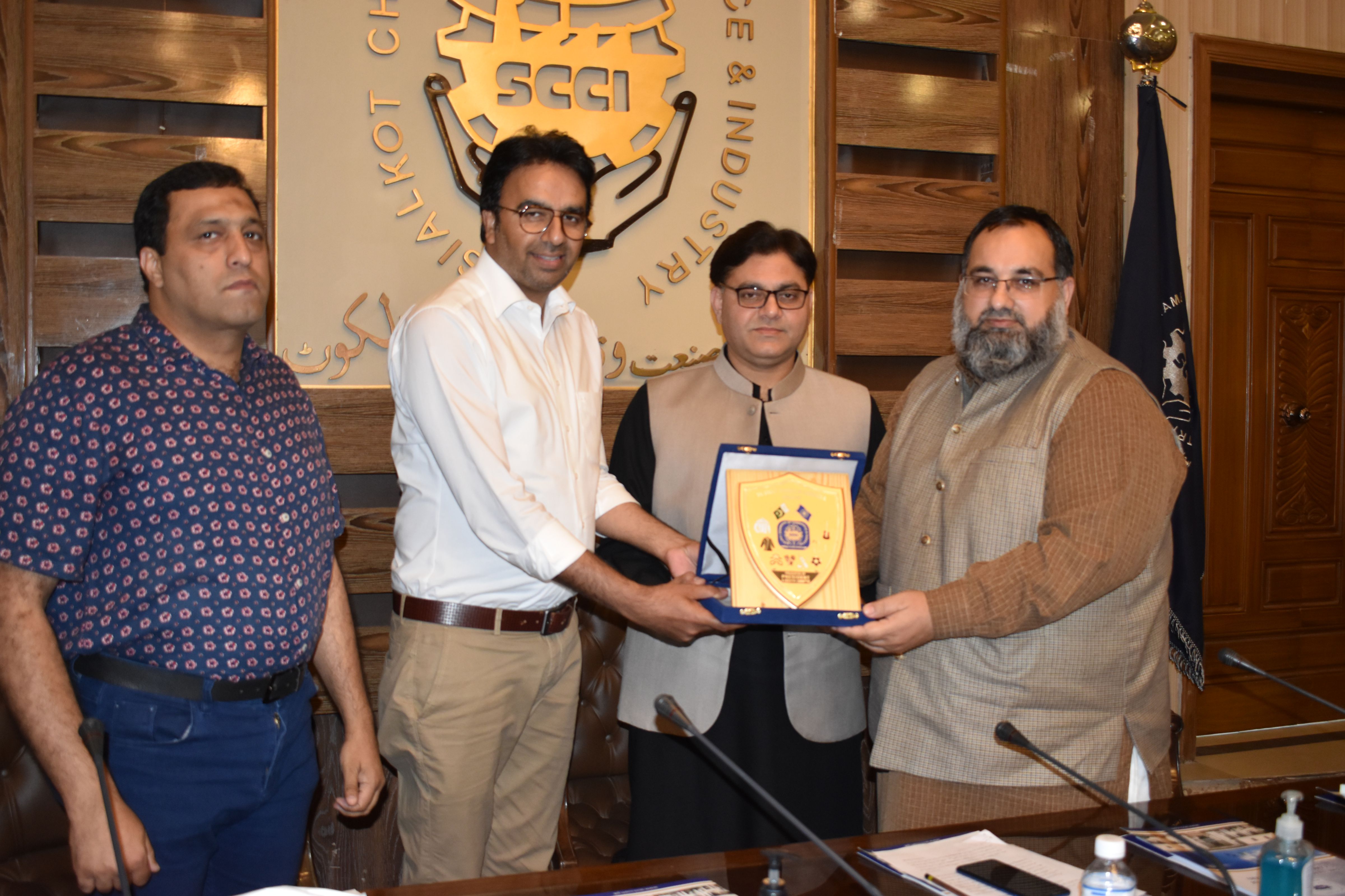 On March 12, 2021, a session was arranged on “Cost Reduction and Profit Maximization for Light Engineering sector” in collaboration with USAID SMEA and Asian Competitive Institute. Mr. Khurram Aslam, SVP, SCCI welcomed the guests Mr. Khurram Shahzad, USAID SMEA and Mr. Hasan Haider, CEO Asian Competitive Institute. The presentation was given to the members of this Chamber, about Lean Manufacturing System, Cost Reduction and Profit Maximization. Mr. Shahid Nadeem Mughal, Chairman, Departmental Committee on Engineering appreciated the efforts of USAID program that will improve the production efficiency of SMES in Pakistan. Mr. Khurram Shahzad briefed the house about the program offered by USAID under different scope of work. Mr. Hassan Haider presented and highlighted the benefits of Lean Management in the supply Chain management of Industry. The participants gathered useful information from the seminar. On March 12, 2021, a session was arranged on “Cost Reduction and Profit Maximization for Light Engineering sector” in collaboration with USAID SMEA and Asian Competitive Institute. Mr. Khurram Aslam, SVP, SCCI welcomed the guests Mr. Khurram Shahzad, USAID SMEA and Mr. Hasan Haider, CEO Asian Competitive Institute. The presentation was given to the members of this Chamber, about Lean Manufacturing System, Cost Reduction and Profit Maximization. Mr. Shahid Nadeem Mughal, Chairman, Departmental Committee on Engineering appreciated the efforts of USAID program that will improve the production efficiency of SMES in Pakistan. Mr. Khurram Shahzad briefed the house about the program offered by USAID under different scope of work. Mr. Hassan Haider presented and highlighted the benefits of Lean Management in the supply Chain management of Industry. The participants gathered useful information from the seminar.