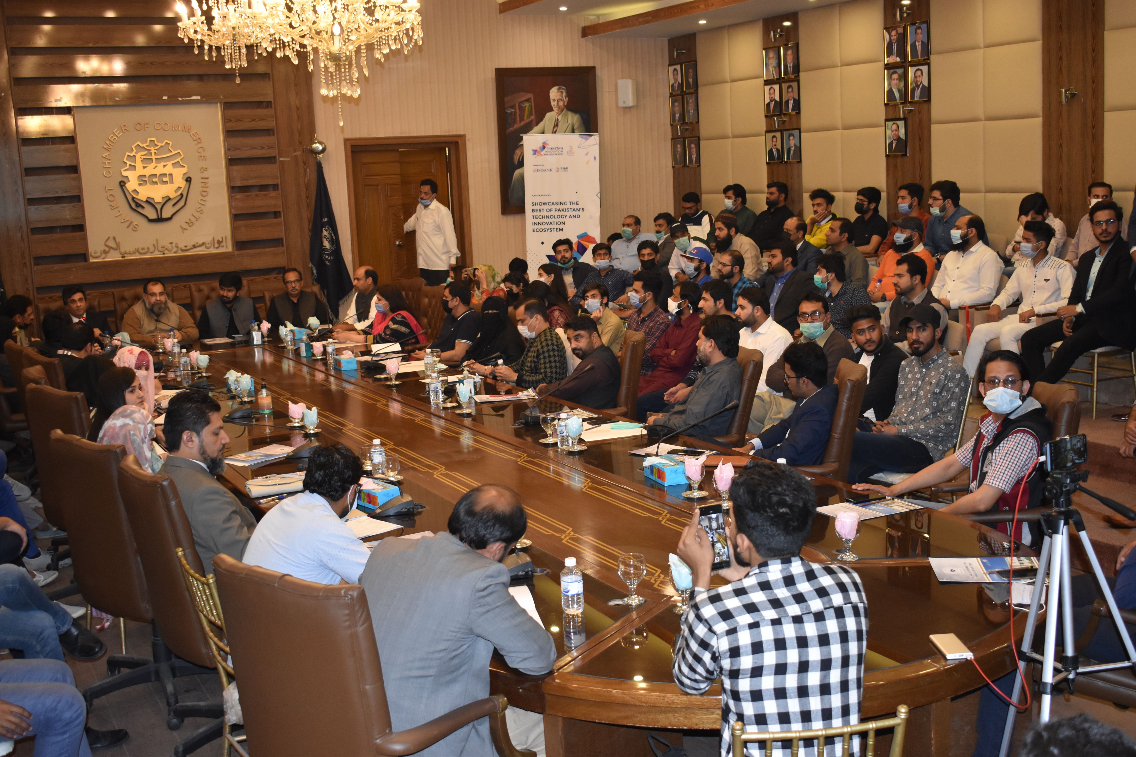 On March 8, 2021, A Session was arranged on “Pakistan Innovation Roadshow 2021” wherein Mr. Arzish Azam, CEO, Ejad Labs Startup Grind, and Mr. Usman Chugtai, Ecommerce Wala emphasized the importance of E-Commerce and shared a presentation to the members of this chamber, on the legitimate methods to operate on E-commerce tycoon Amazon from the home country. On March 8, 2021, A Session was arranged on “Pakistan Innovation Roadshow 2021” wherein Mr. Arzish Azam, CEO, Ejad Labs Startup Grind, and Mr. Usman Chugtai, Ecommerce Wala emphasized the importance of E-Commerce and shared a presentation to the members of this chamber, on the legitimate methods to operate on E-commerce tycoon Amazon from the home country.