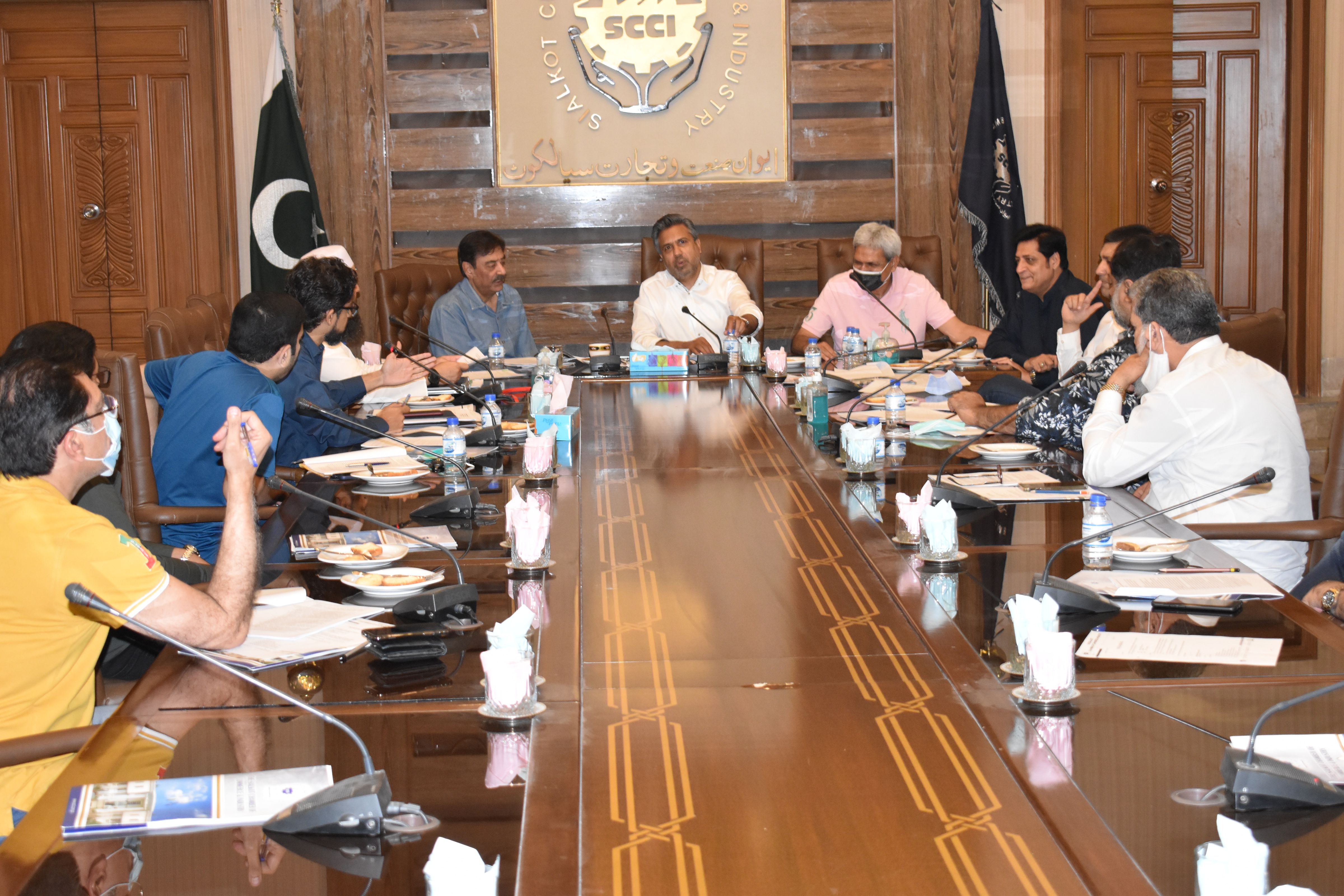 On May 26, 2021, Mr. Qaisar Iqbal Baryar chaired a meeting of Special Committee to consider Proposals regarding Exporter Facilitation Scheme. Mr. Fazal Jilani, Chairman AirSial, Mr. Khawar Anwar Khawaja and other senior members were present in the meeting.