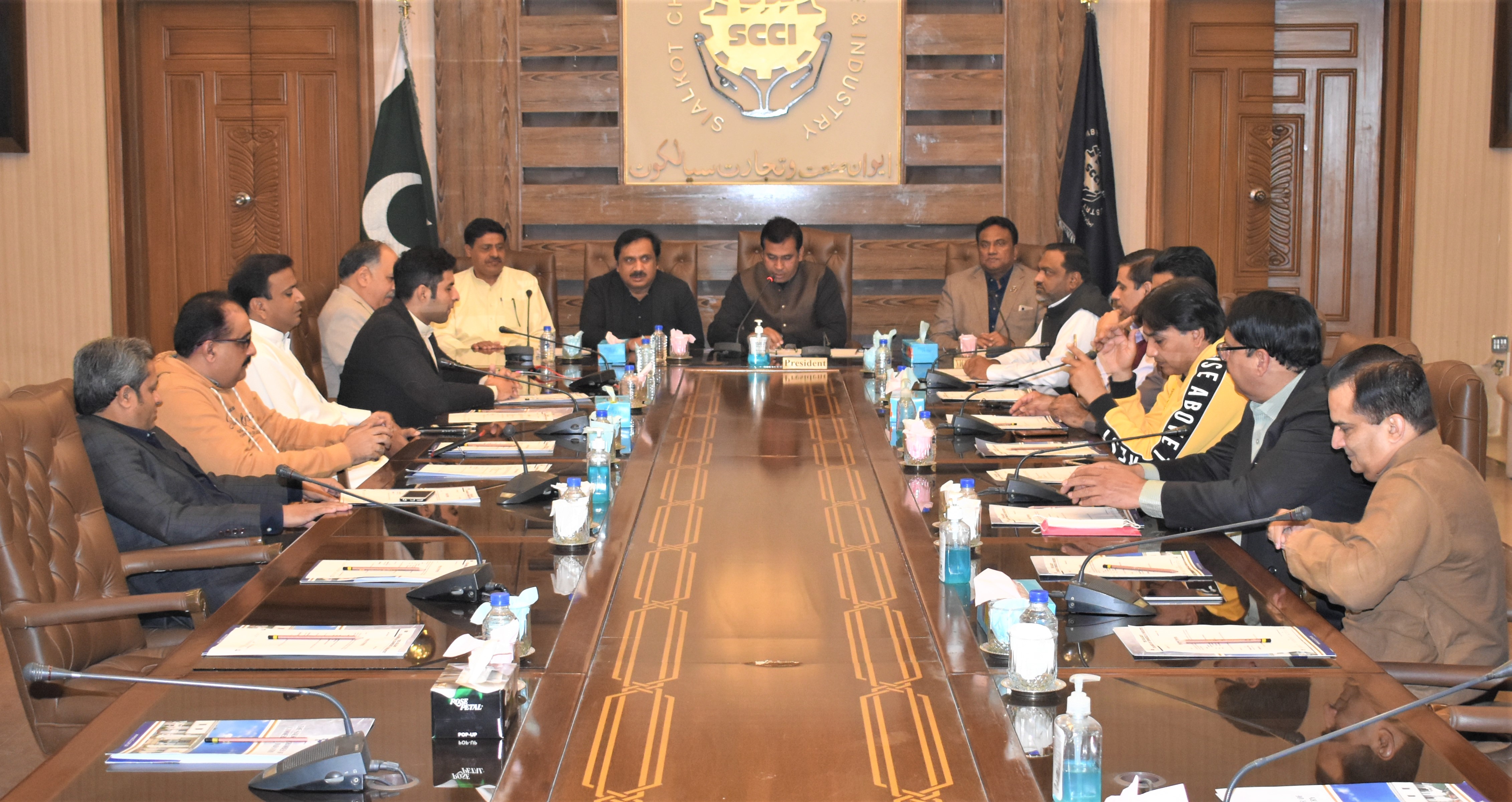 In a meeting held on November 19, 2021, SCCI Departmental Committee on Sports Activities discussed matters relating to planning and arranging a cricket match between British High Commission, Islamabad and Sialkot Chamber of Commerce and Industry.  In addition, the Committee Members resolved that SCCI would organize Hockey Tournaments at the district level to restore Pakistan’s national sport (Hockey) to its former glory.
